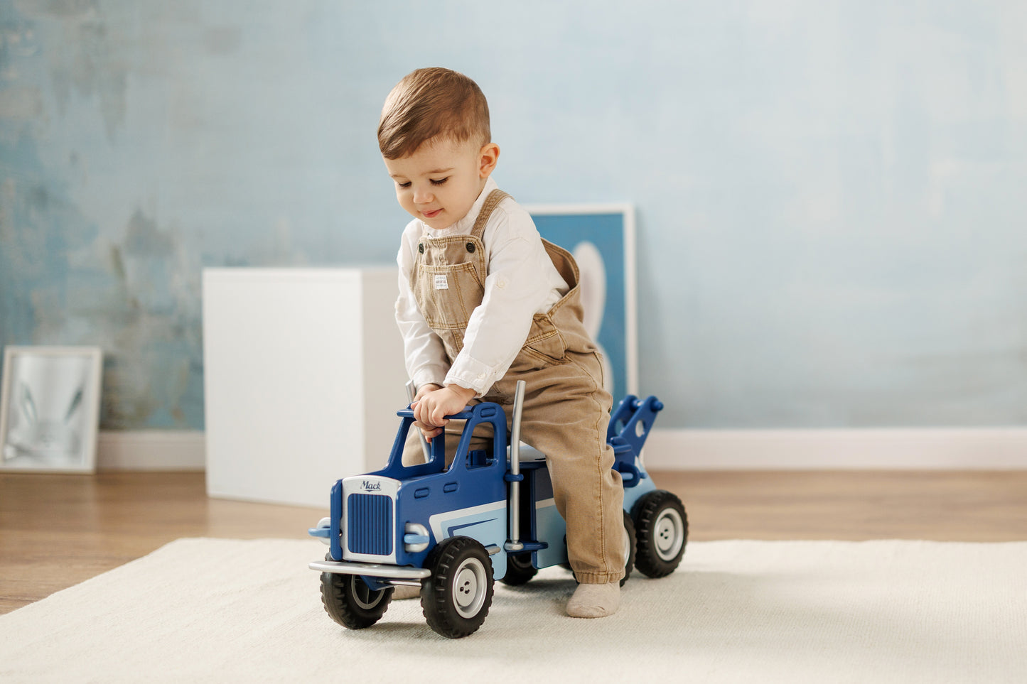 Mack truck dark blue