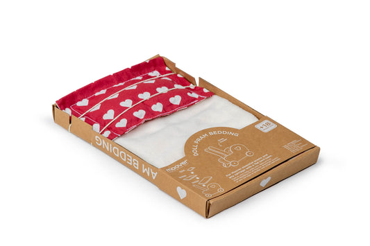 Bedding for modern doll stroller